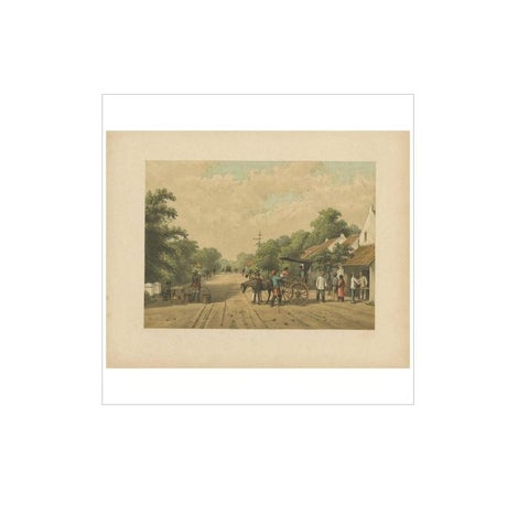 Antique Print of Locals in Batavia by M.T.H. Perelaer, 1888, view 3