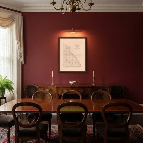 1745 Antique Coastal Map of West Sumatra by J. Mannevillette, shown framed in a room, true to size