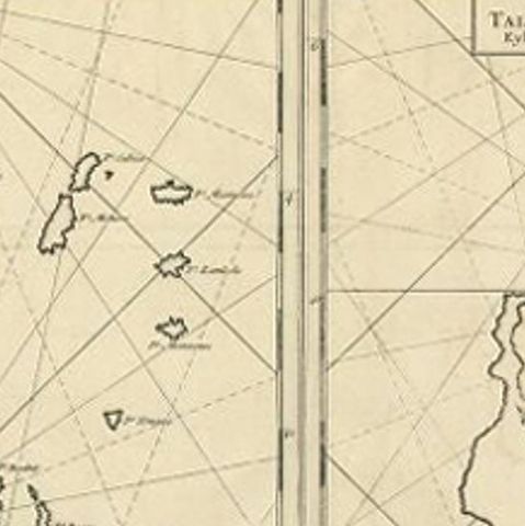 Antique Map of Sangir Island and the Talaud Islands by Valentijn, 1726, close-up 1