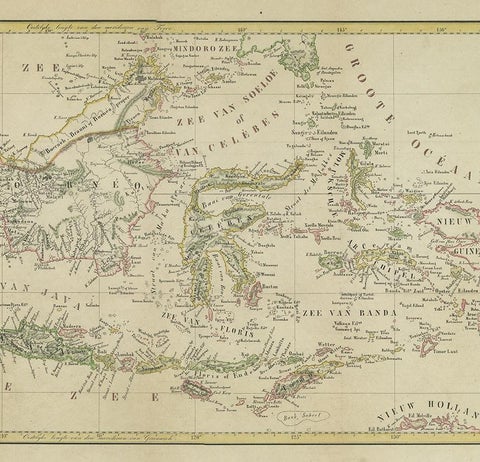 Antique Map of the East Indies by Van der Aa '1849', view 4