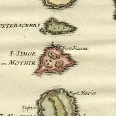 Antique Map of the Maluku Islands by Bellin, c.1750, close-up 2