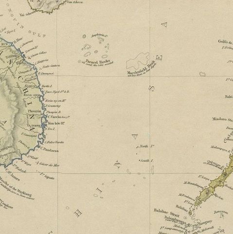 Original Antique Map of the Dutch East Indies, Nowadays Indonesia, ca.1840, close-up 1
