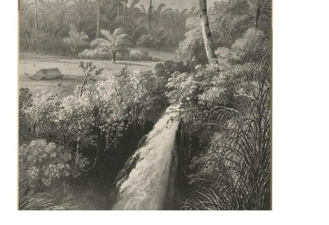 Antique Print of a waterfall near Tondano (Indonesia) by C.W.M. van de Velde, view 3