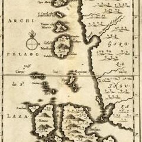 Antique Map of the Maluku Islands by Van der Aa, 1725, close-up 2