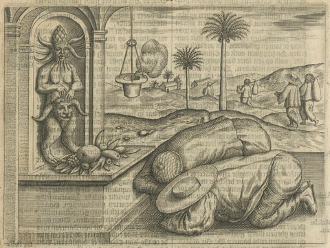 Idol Worship at Bantam, from Pontanus’ History of Amsterdam, 1611, close-up 2