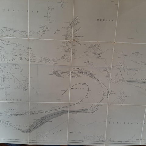 Large Antique Map of the East Indies by Brouwer, 1917, view 4