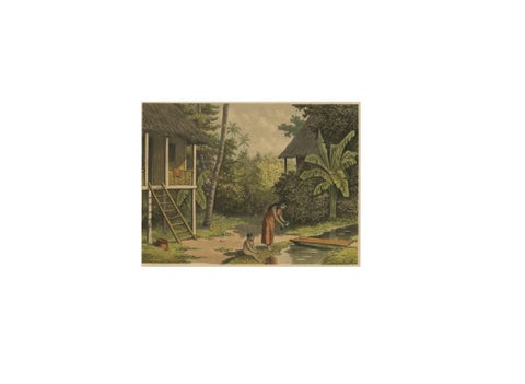 Antique Print of a House in Oleh-Leh, on Atjeh 'Sumatra, Indonesia' by Perelaer, view 2