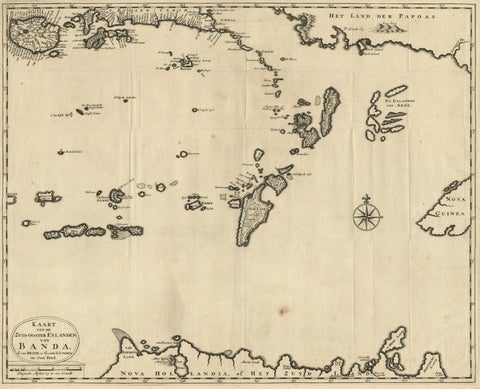 Map of the Southeastern Part of the Banda Islands, Incl Northern Australia, 1726, view 3