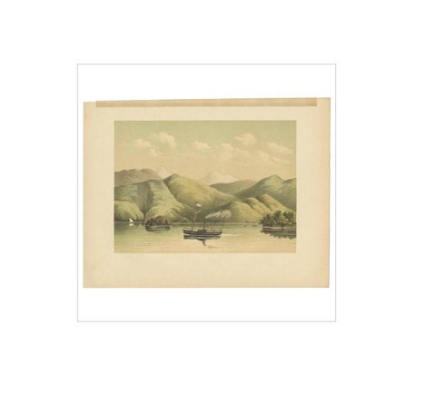 Antique Print of a Ship Near the Coast of Aceh (Atjeh) by M.T.H. Perelaer, 1888, view 2