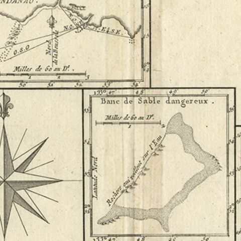 Antique Detailed Map of Papua New Guinea and the Regions to the West, ca.1780, close-up 2