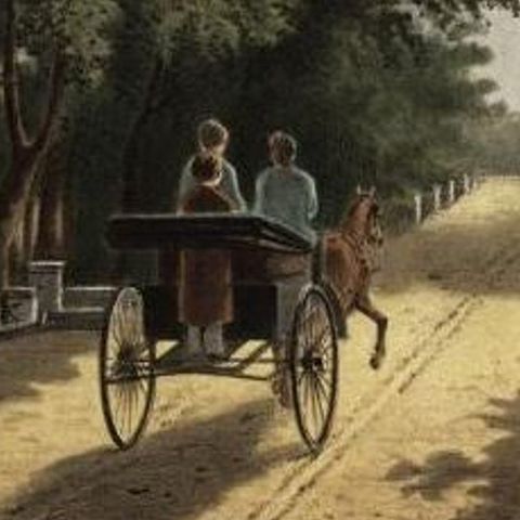 Antique Print of a Carriage Ride in Magelang, Java in Indonesia, 1888, close-up 2