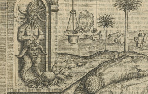 Idol Worship at Bantam, from Pontanus’ History of Amsterdam, 1611, close-up 3