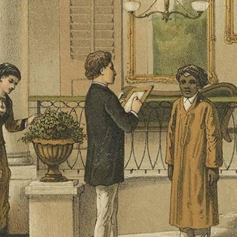 Antique Print of a Residence in Batavia by M.T.H. Perelaer, 1888, close-up 2