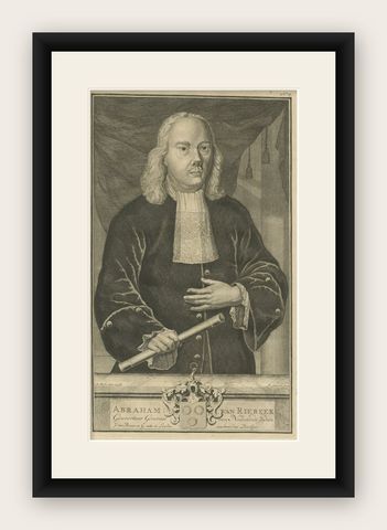Abraham van Riebeeck: Illustrious Governor-General of the VOC, Dutch East Indies, shown framed