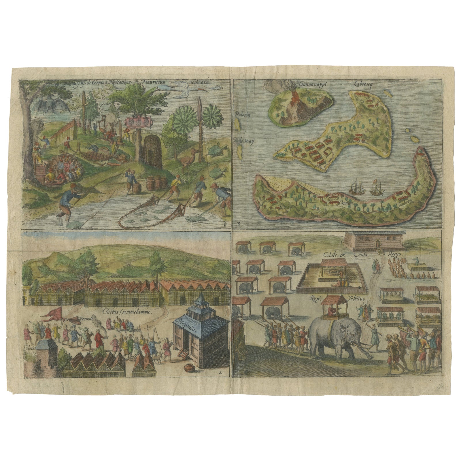 Mauritius, Banda Islands, Ternate and Tuban, Orlers, Leiden 1610