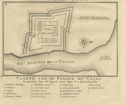 Antique Print of Fortresses in Indonesia by Valentijn '1726', view 4
