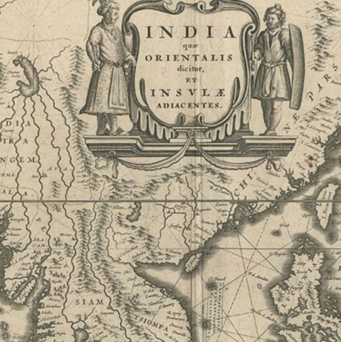 Map of Southeast Asia, Extending from India to Tibet & Japan to New Guinea, 1640, close-up 1