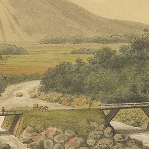 Antique Print of the Ciliwung River on Java by M.T.H. Perelaer, 1888, close-up 2
