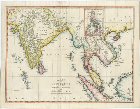 Antique Map of the East Indies by T. Kitchin, Engraved, Circa 1779, view 2