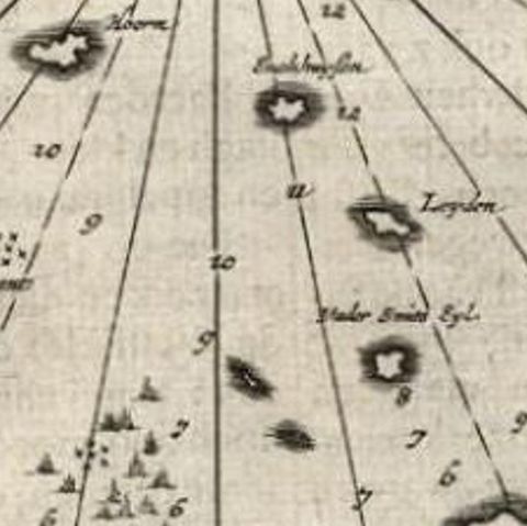 Antique Map of the Islands Near Batavia, Capital of the Dutch East Indies, 1682, close-up 2