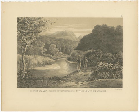 Set of 21 Antique Prints Illustrating the Travels to Cenderawasih Bay, 1875, view 7