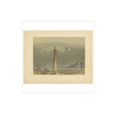 Antique Print of a Lighthouse in the Sunda Strait by M.T.H. Perelaer, 1888, view 4