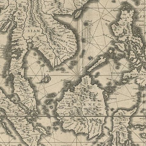 Map of Southeast Asia, Extending from India to Tibet & Japan to New Guinea, 1640, close-up 2