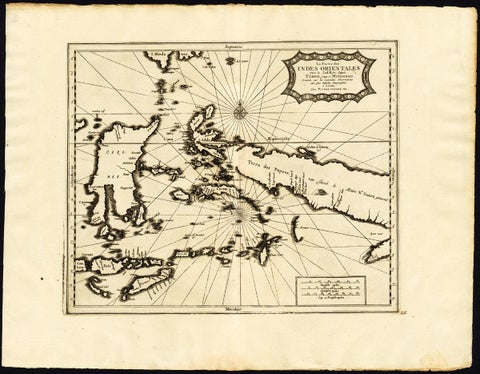 Extremely Rare Map of the East-Indies towards the South-East 'Indonesia', 1725, view 2