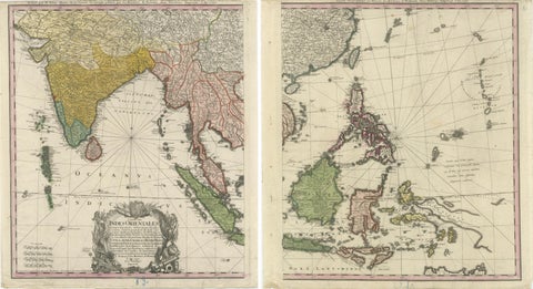 1748 Homann Heirs Double Map of the East Indies and Southeast Asia, view 5