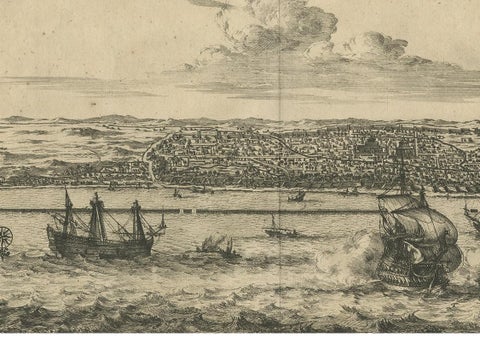 Antique Print of Bantam by Van der Aa, circa 1725, view 3