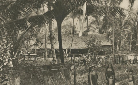 Batak Village Pintoe-Bessi, Tomb, Kleingrothe Photo, Dutch East Indies c1910, close-up 6