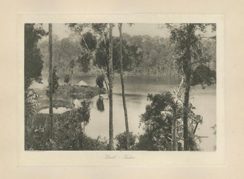 Laut Tador Lake, Sumatra, Antique Kleingrothe Photogravure c.1900, close-up 4