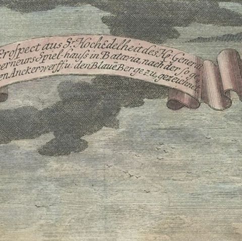 Print of Pleasure Gardens of the Governor-General of Batavia, Indonesia, ca.1744, close-up 2