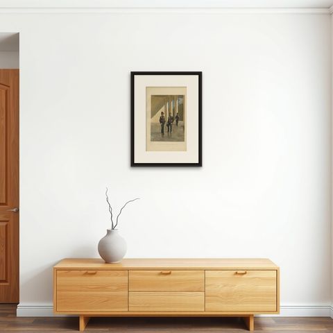 Adjutants of the Governor-General of the Dutch East Indies '1896', 1900, shown framed on a wall, true to size