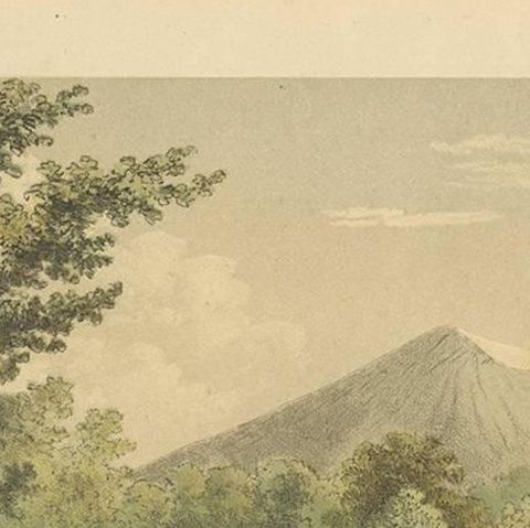 Antique Print of a House on Java by M.T.H. Perelaer, 1888, close-up 1
