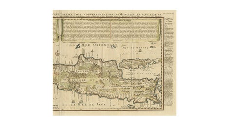 Antique French Map of Java, Indonesia by Chatelain, '1719', view 4