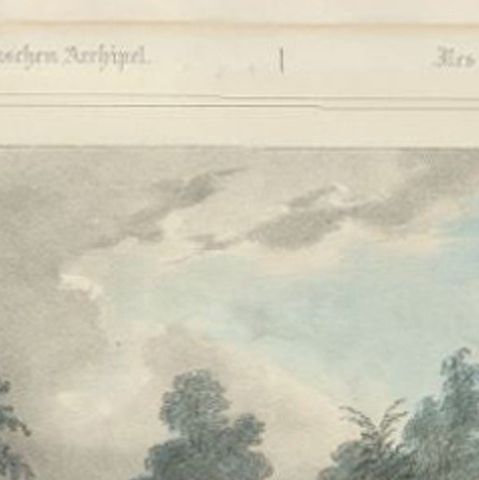 Antique Print of a Church in Saparoea, Indonesia, circa 1845, close-up 1