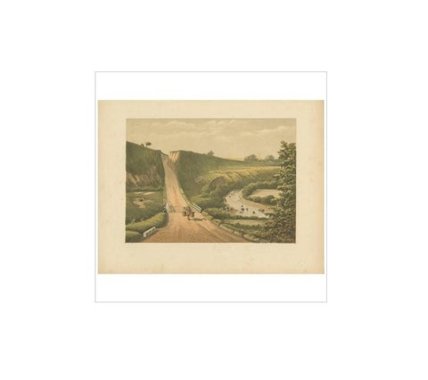 Antique Print of a Road near Cipanas 'Java' by M.T.H. Perelaer, 1888, view 3