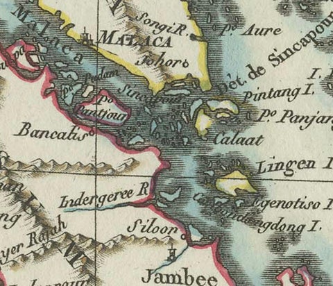 1797 Tardieu Map of Southeast Asia: The Malay Archipelago and Beyond, close-up 2
