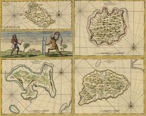 Antique Map of Manipa, Nusa-Laut, Saparua & Haruku 'Indonesia' by F. Valentijn, view 2