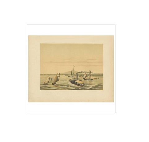 Antique Print of the Ciliwung Paddle Steamer by M.T.H. Perelaer, 1888, view 2