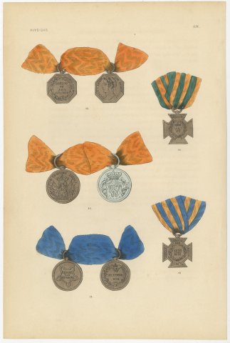 Dutch Medals, War in Java and Citadel of Antwerp, Plate LIV, 1844, view 2
