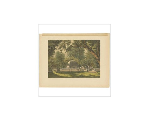Antique Print of a Cemetery in Bontowala by M.T.H. Perelaer, 1888, view 2