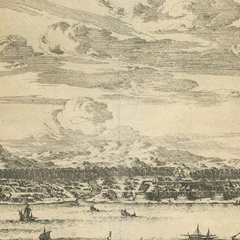 Antique Print of Amboina by Van der Aa, circa 1725, close-up 2