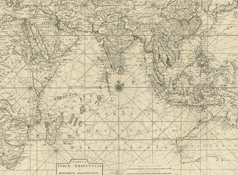 Antique Map of South East Asia, Australia and the Indian Ocean, 1726, view 2