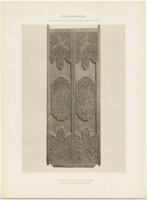 Twelve Prints of Ethnographic Items of Batavia Published by J.W. Teillers '1910', view 4