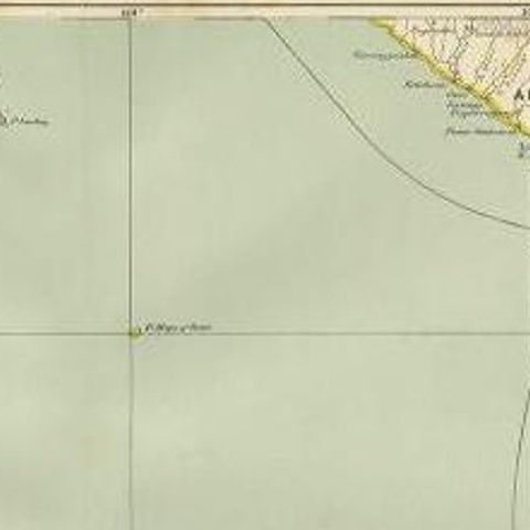 Antique Map of the Region of Bengkulu in Indonesia, 1900, close-up 1