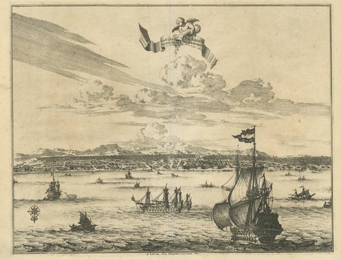 Antique Print of Amboina by Van der Aa, circa 1725, view 2