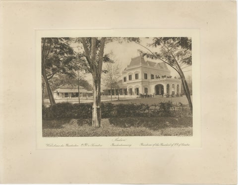 Medan Resident’s Palace, East Coast of Sumatra, Kleingrothe Photogravure c.1900