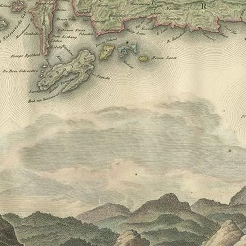 Antique Map of Seram, Boero and the Banda Islands by Van den Bosch '1818', close-up 2